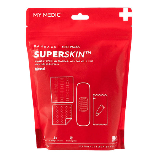 First Aid Kit My Medic™ MED PACKS SuperSkin Plastic Pouch - MM-SPL-MD-PK-AC-SSB-1X3-10PK