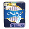 Always® Maxi Extra Heavy Overnight Pads with Wings, Size 5 03700017902