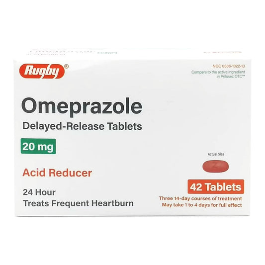 Omeprazole Magnesium 20 mg Tablet 42 Tablets 00536132213
