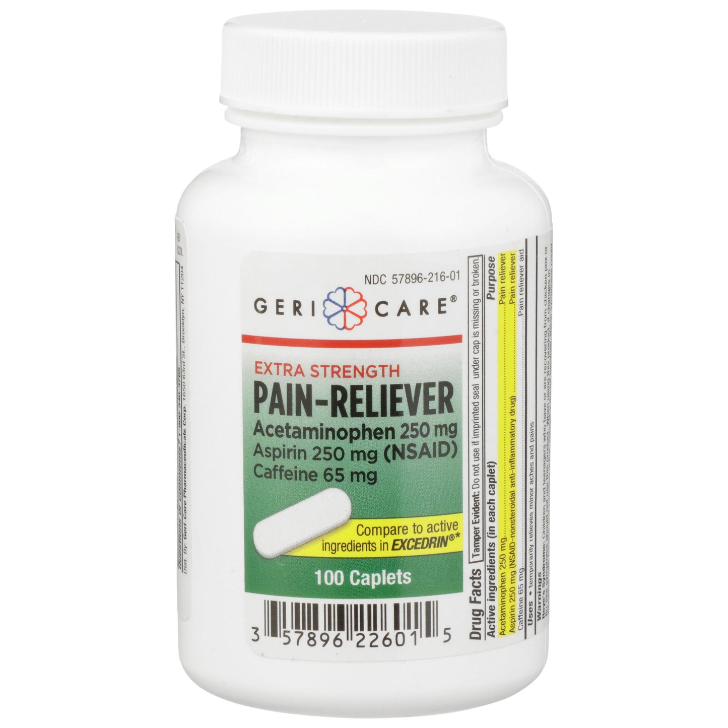 Geri-Care® Acetaminophen / Aspirin / Caffeine Pain Relief 226-01-GCP