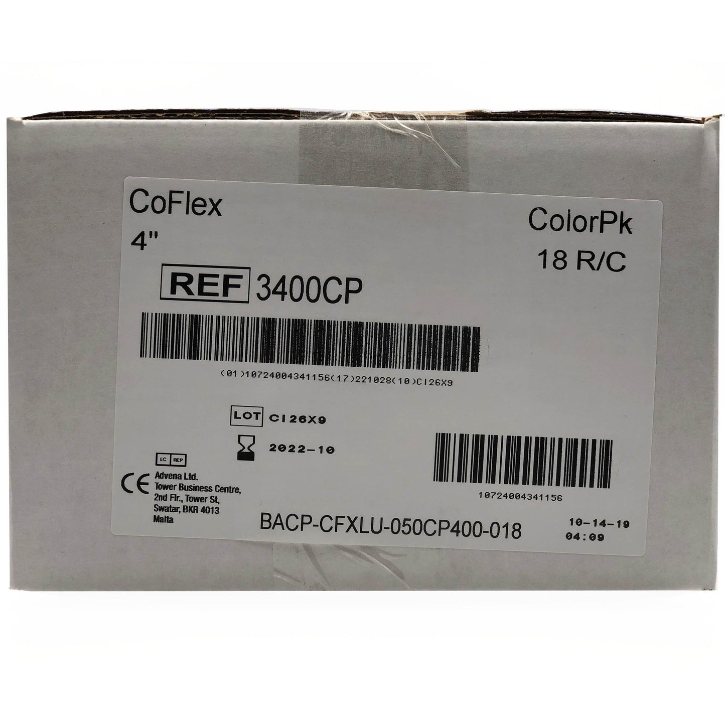 CoFlex® Self-adherent Closure Cohesive Bandage, 4 Inch x 5 Yard 3400CP-018