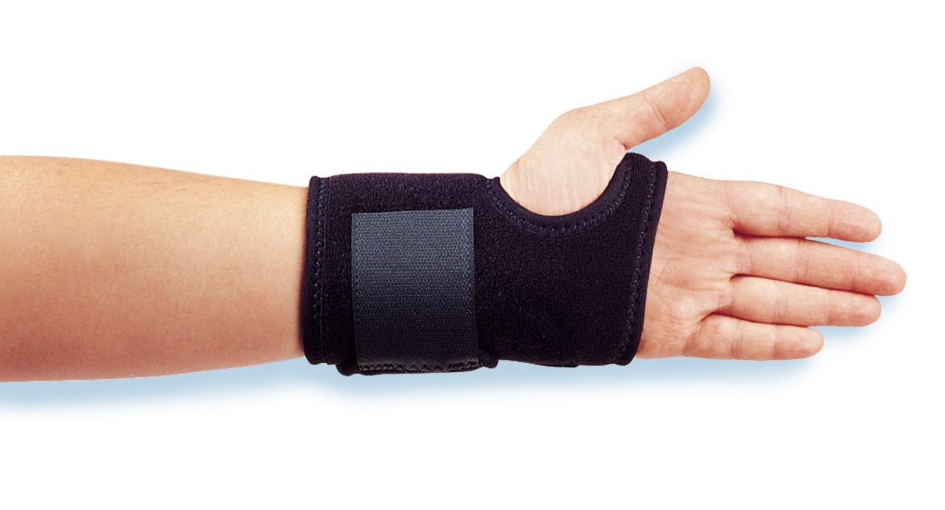 Wrist Brace Gel Wrist Wrap Mineral Oil / Neoprene / OK Cloth Left Hand Black One Size Fits Most 3846-LT