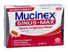 Reckitt Benckiser Mucinex Sinus-Max Severe Congestion & Pain Caplets 36382420120, CT