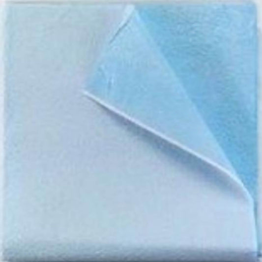 Stretcher Sheet Tidi® Everyday Flat 40 X 48 Inch Blue Tissue / Poly Disposable - 980924