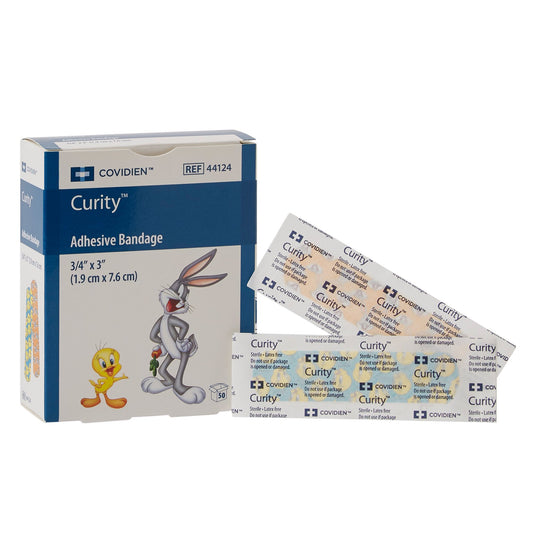 Cardinal Curity Assorted Looney Tunes Adhesive Strip,  x 3 Inch 44124, Case of 24
