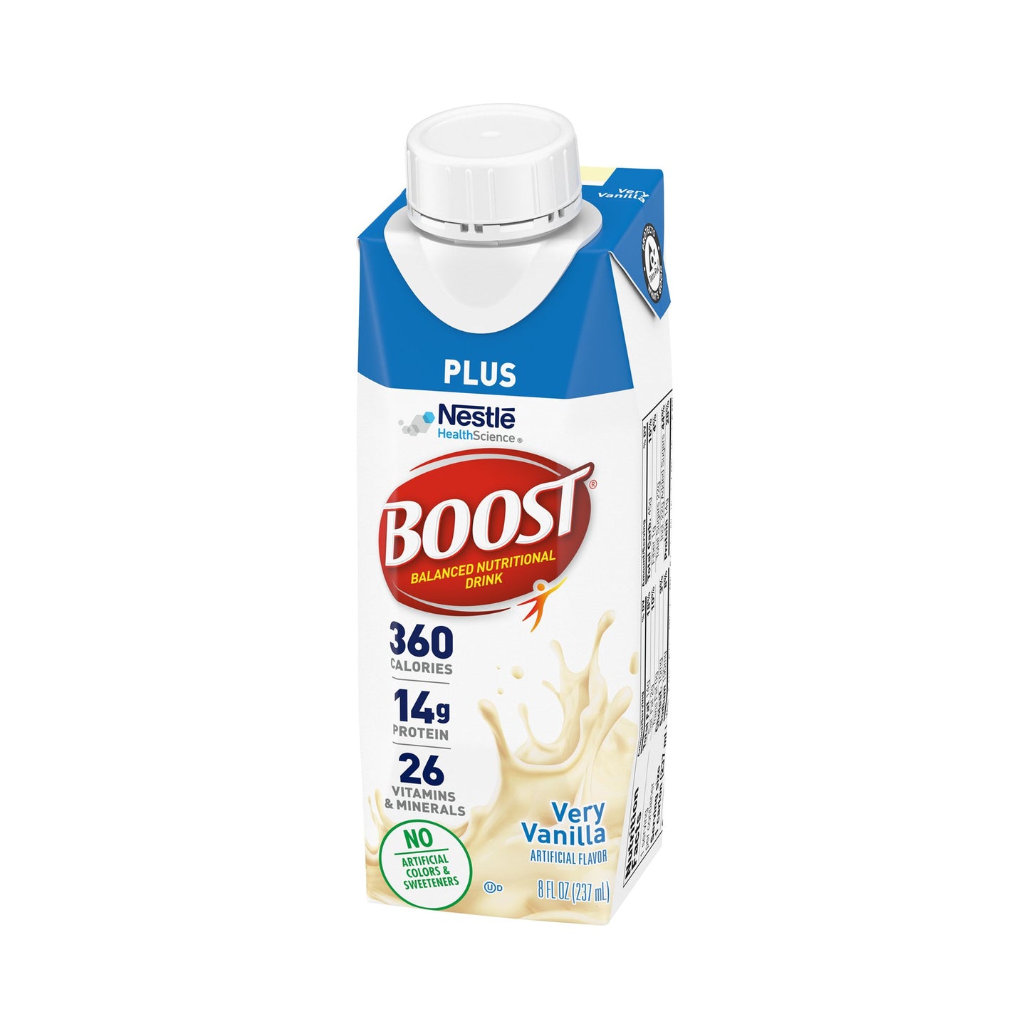 Boost Plus® Vanilla Balanced Nutritional Drink, 8-ounce carton 00043900811864
