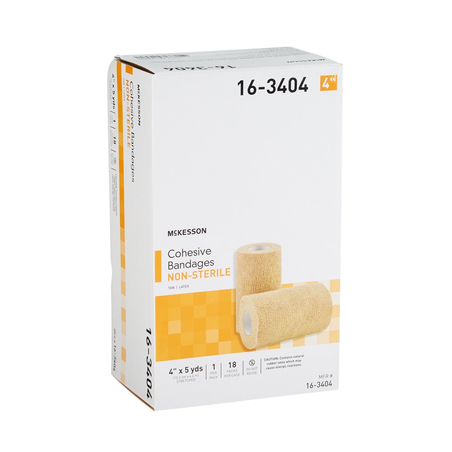 McKesson Self-adherent Closure Cohesive Bandage, 4 Inch x 5 Yard 16-3404