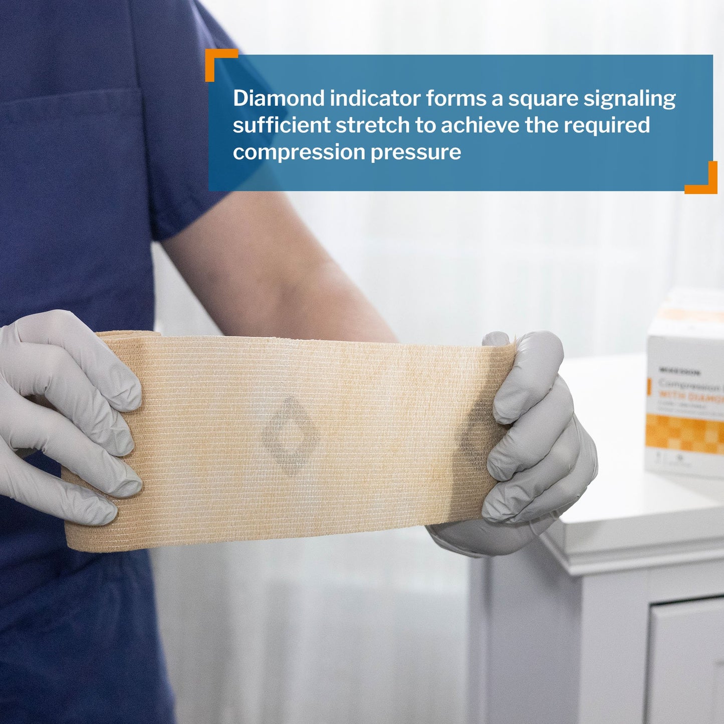 2 Layer Compression Bandage System McKesson 4 Inch X 7-1/10 Yard / 4 Inch X 6-9/10 Yard Self-adherent Closure Tan / White NonSterile 30 to 40 mmHg 2006