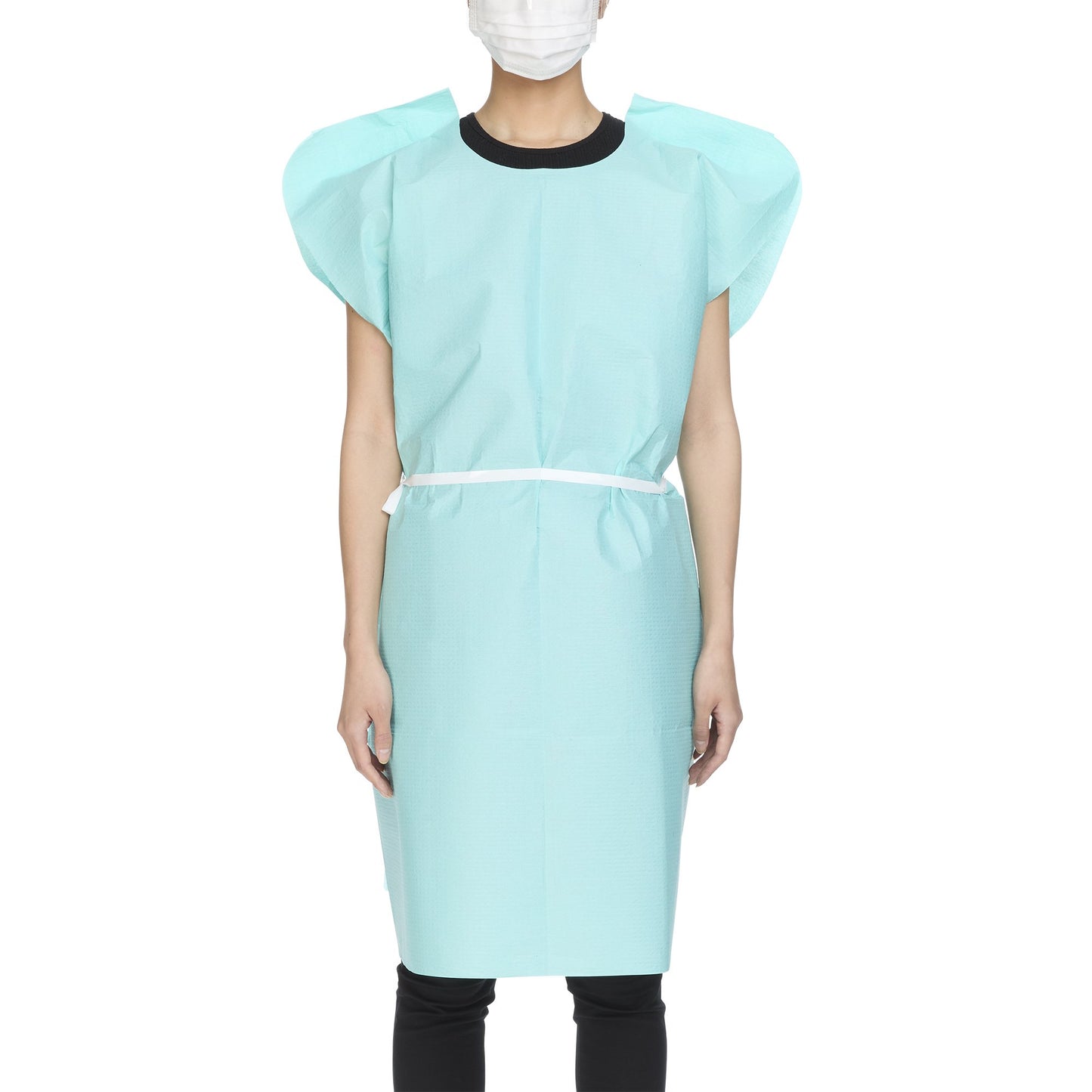 Patient Exam Gown McKesson One Size Fits Most Teal Disposable - 18-973