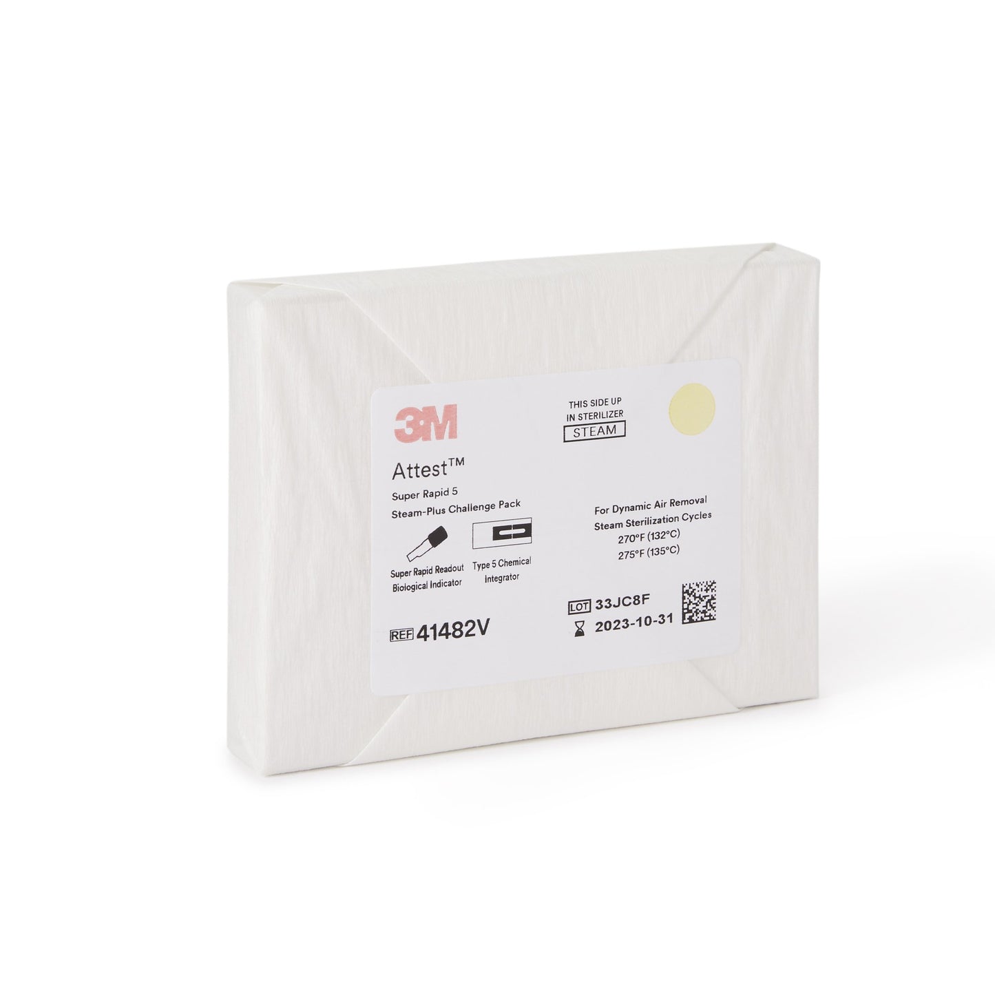 3M™ Attest™ Super Rapid 5 Steam-Plus Sterilization BI Challenge Pack 41482V