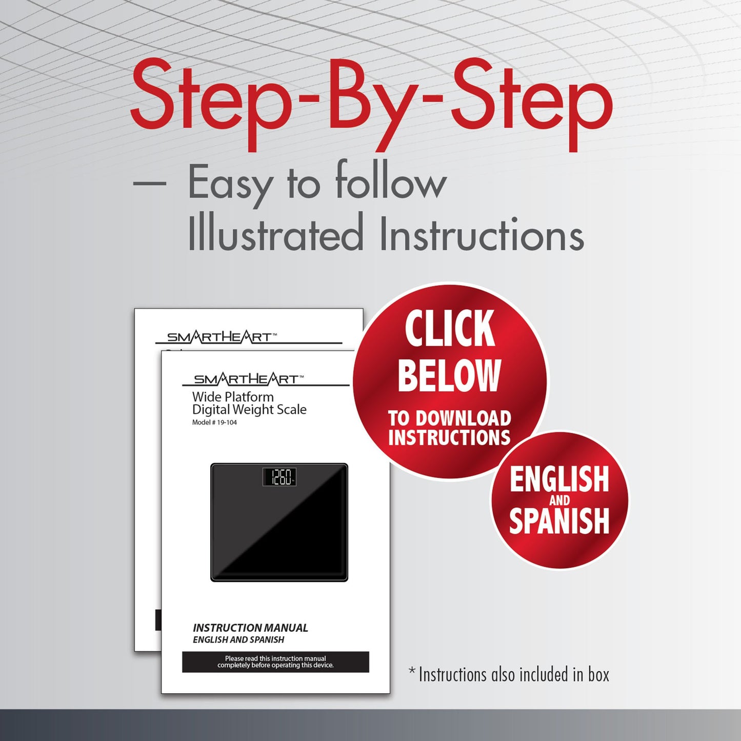 SmartHeart™ Digital Weight Scale 19-104