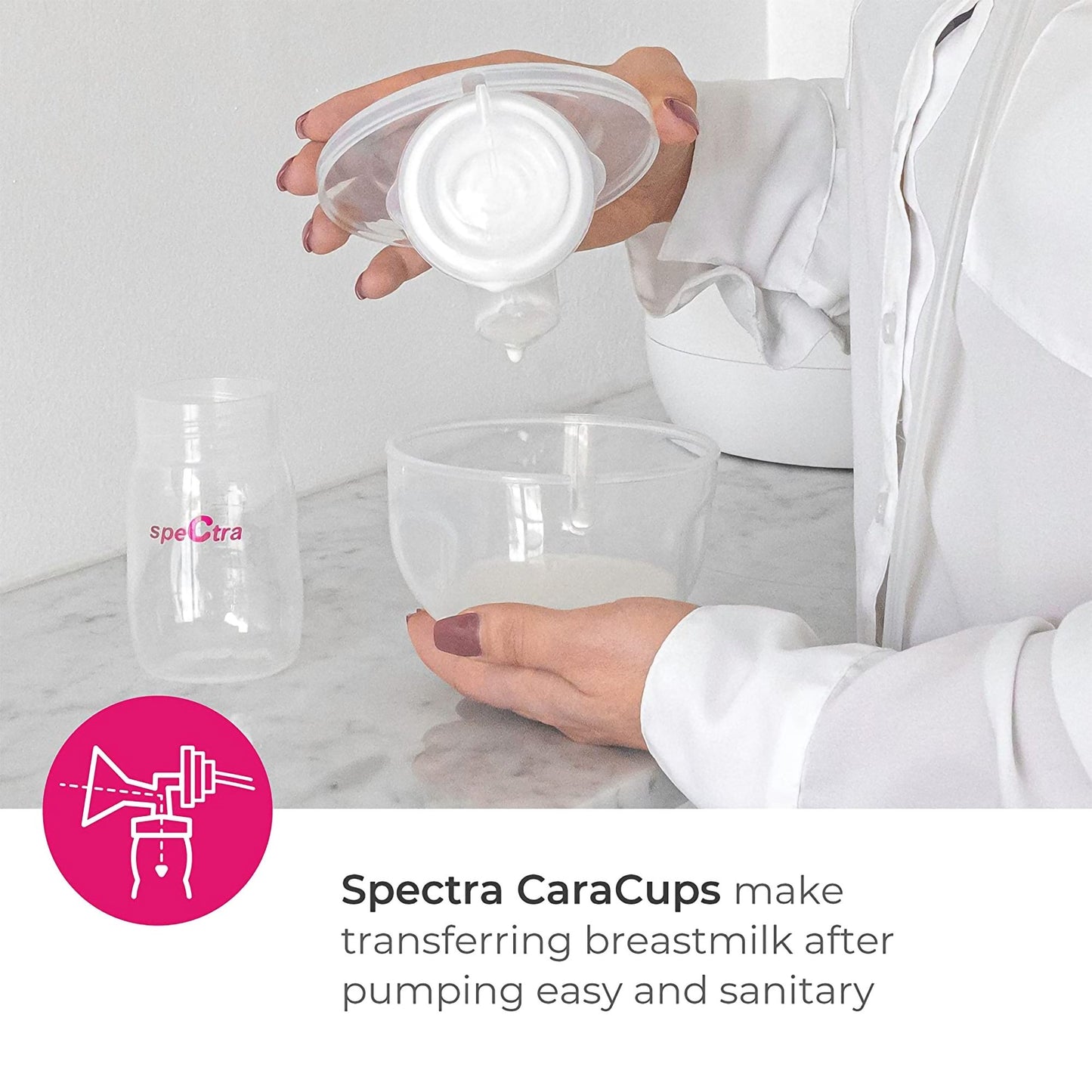 SpeCtra® 24-mm CaraCups Wearable Milk Collection Kit for SpeCtra Breast Pumps MM012225