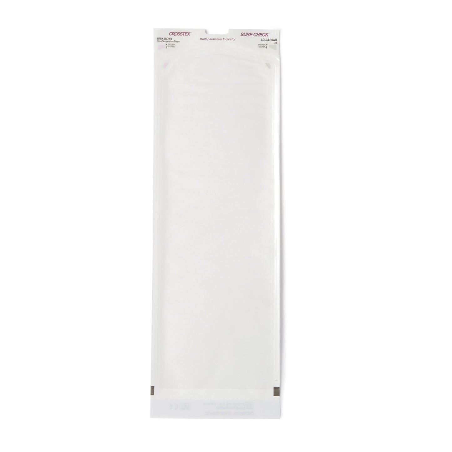 Sterilization Pouch Sure-Check® Ethylene Oxide (EO) Gas / Steam 5-1/4 X 15 Inch Transparent Self Seal Film - SCL5152