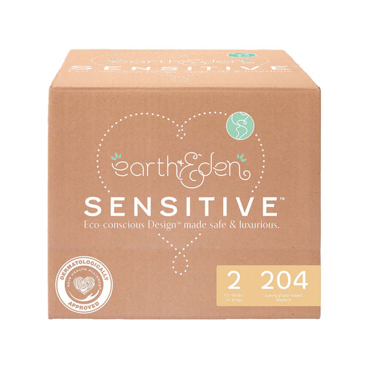 Earth & Eden Sensitive™ Baby Diapers, Size 2 for Babies Weighing 12 – 18 lbs. 10008046