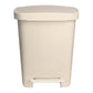 McKesson Waste Can with Step-On Pedal, Plastic, Beige, 15.16 x 14.37 x 18.9 Inch 16-25271