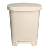 McKesson Waste Can with Step-On Pedal, Plastic, Beige, 15.16 x 14.37 x 18.9 Inch 16-25271