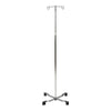 IV Stand Floor Stand 2 Hooks 4 Legs with Casters - 81-11300