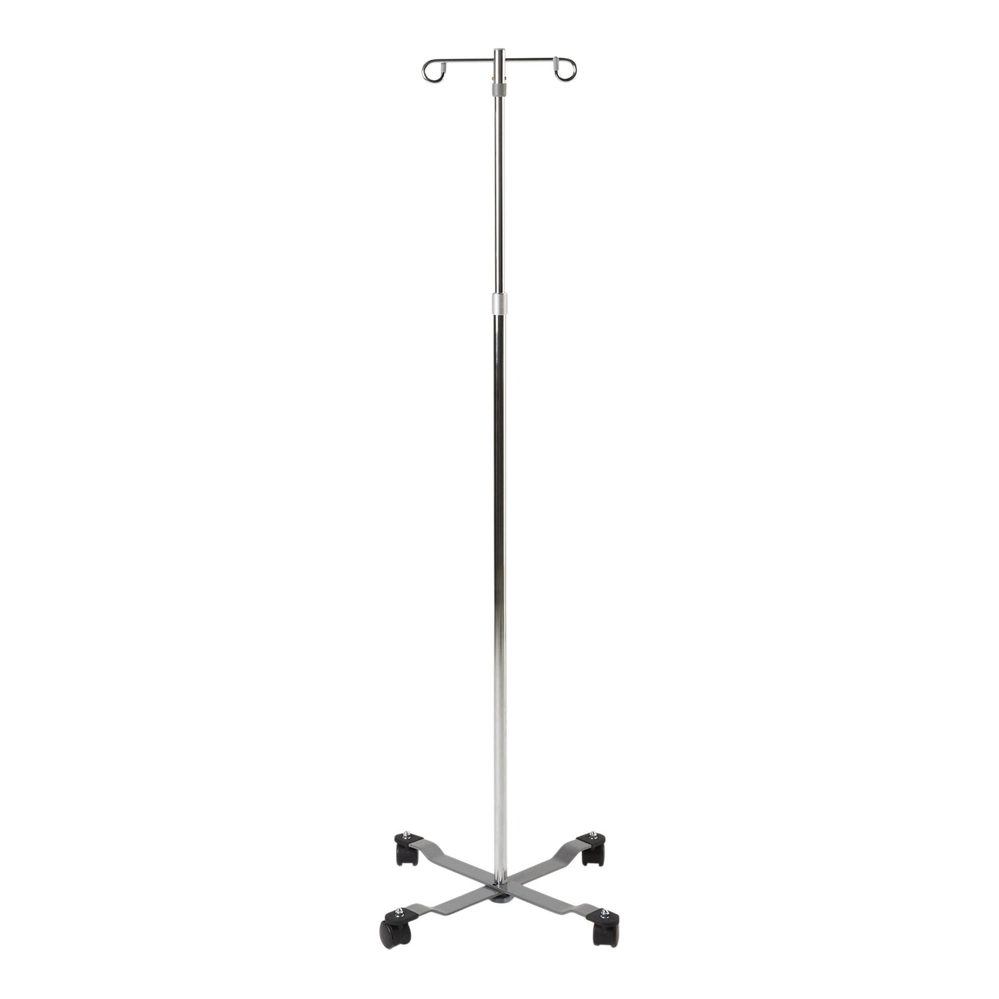 IV Stand Floor Stand 2 Hooks 4 Legs with Casters - 81-11300