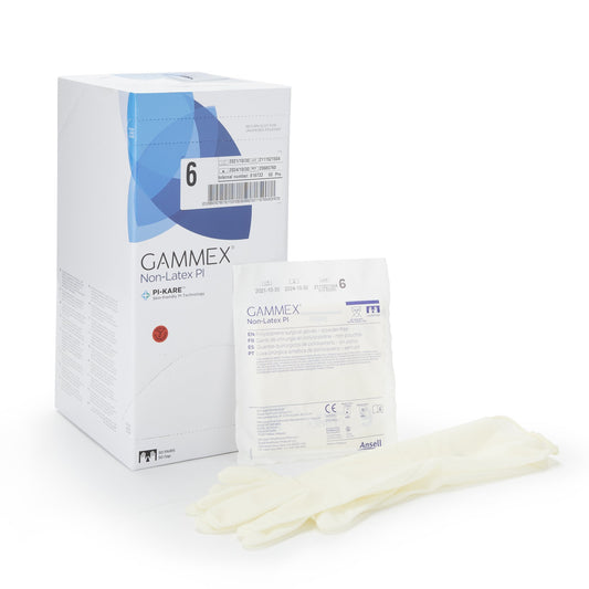 Surgical Glove GAMMEX® Non-Latex PI Size 6 Sterile Polyisoprene Standard Cuff Length Micro-Textured White Chemo Tested - 20685760