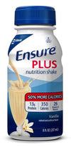 Oral Supplement Ensure® Plus Nutrition Shake Vanilla Flavor Ready to Use 8 oz. Bottle - 62932