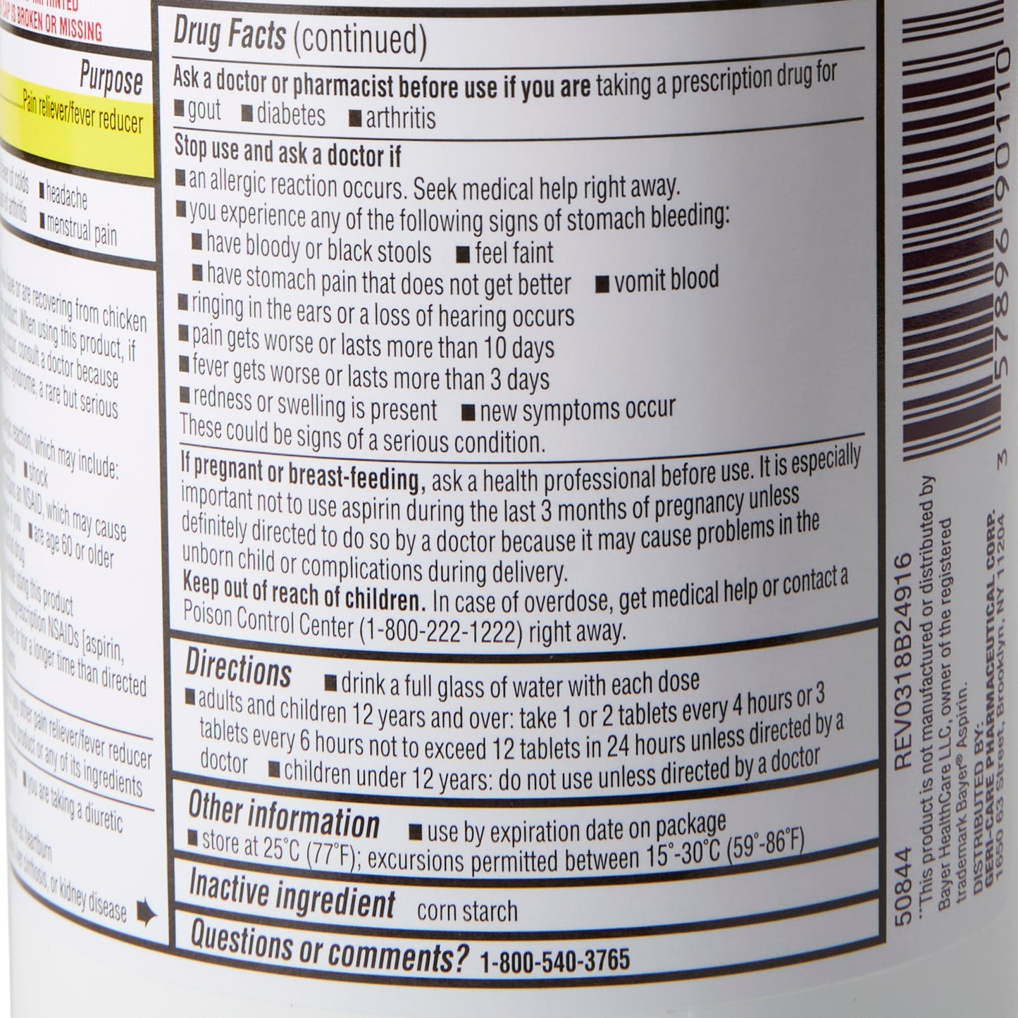 Geri-Care Aspirin 901-10-GCP