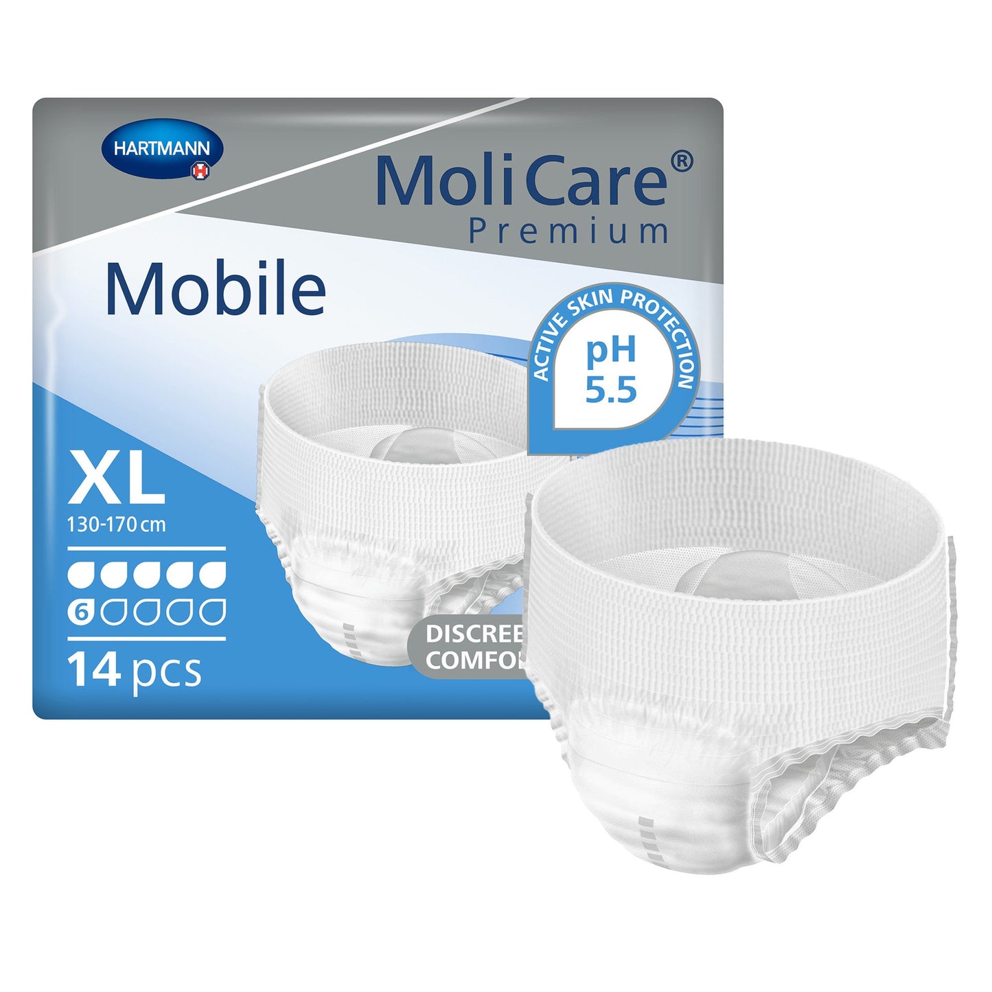 MoliCare® Premium Mobile 6 Drop Absorbency Incontinence Underwear, Extra Large 915834