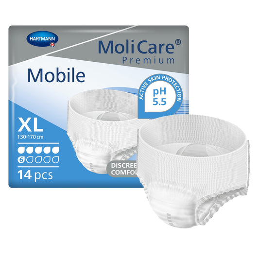 MoliCare® Premium Mobile 6 Drop Absorbency Incontinence Underwear, Extra Large 915834