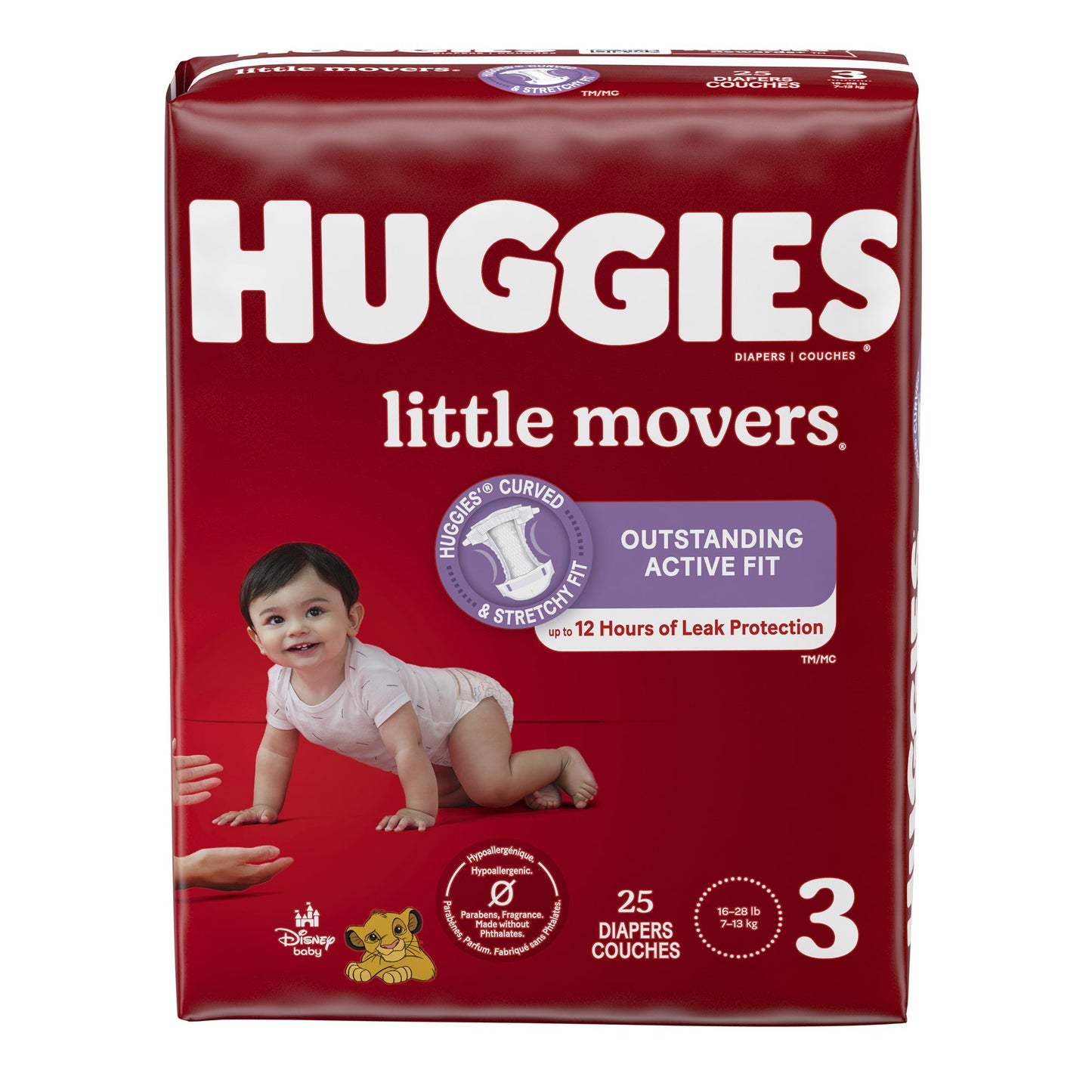 Huggies® Little Movers® Diaper, Size 3 49678