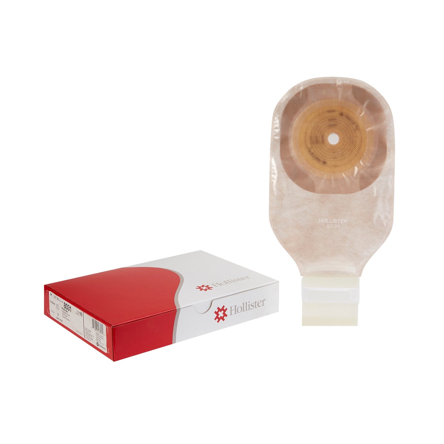 Ostomy Pouch Premier™ One-Piece System 12 Inch Length Up to 2-1/2 Inch Stoma Drainable Flat, Trim to Fit - 8031