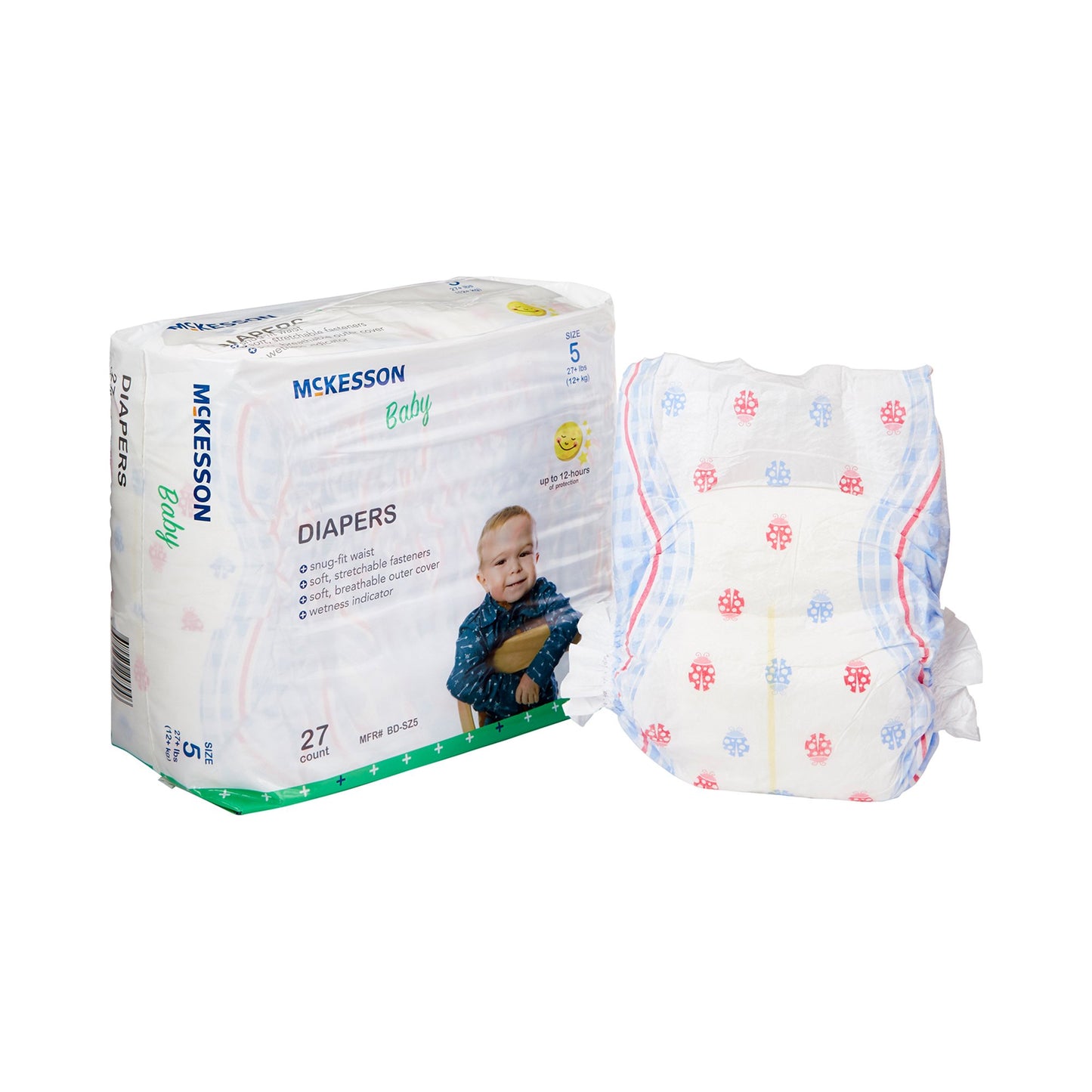 McKesson Baby Diaper, Size 5 BD-SZ5