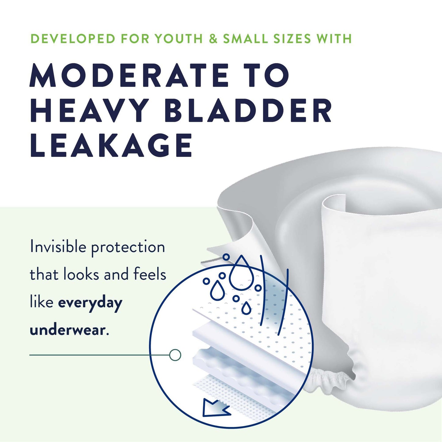 Prevail® Maximum Incontinence Brief, Extra Small (Youth) PV-015