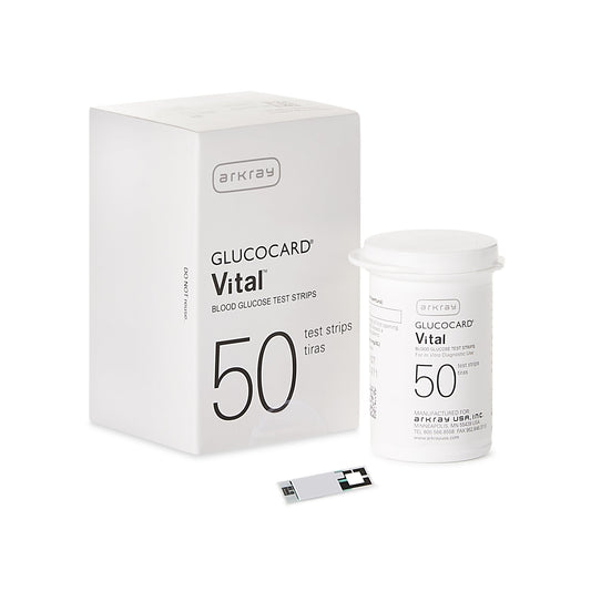 Blood Glucose Test Strips Glucocard® Vital™ 50 Strips per Pack - 760050