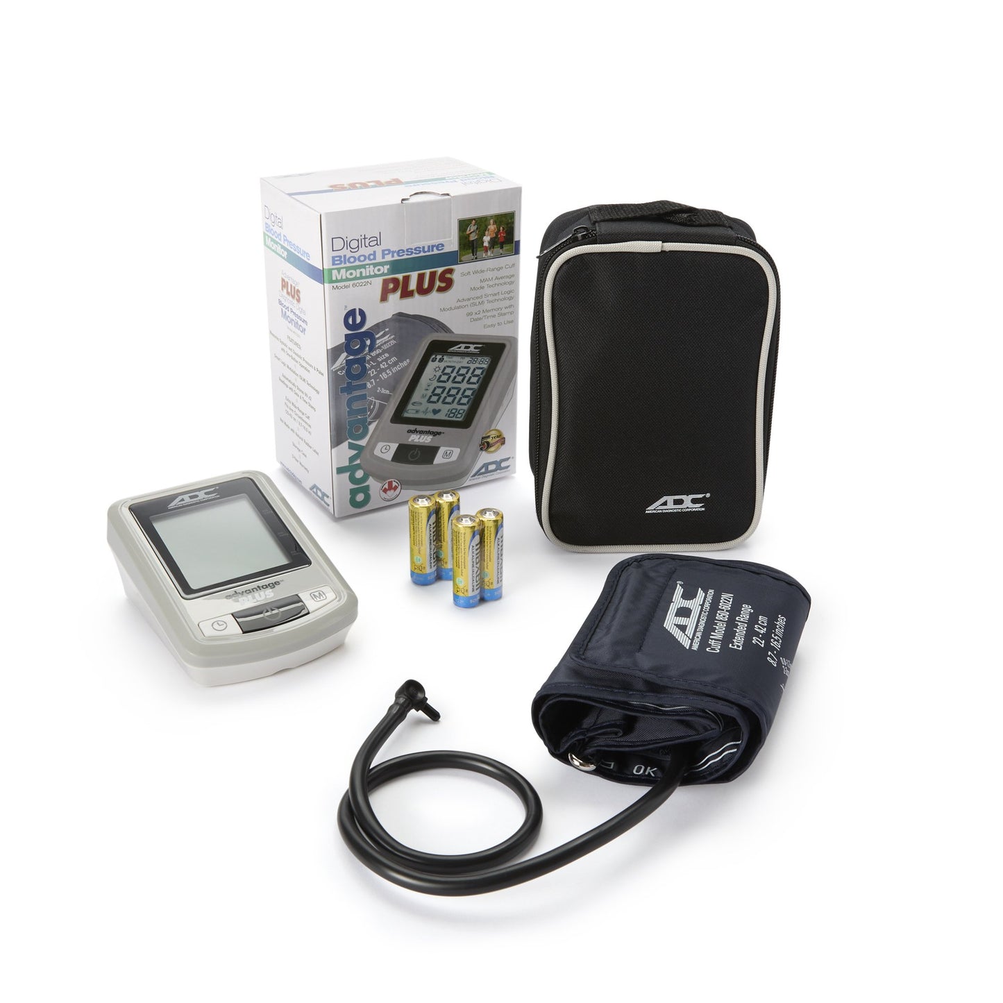 Home Automatic Digital Blood Pressure Monitor Advantage™ 6021N Series Small Adult Cuff Nylon Cuff 17 - 22 cm Desk Model - 6021NSA