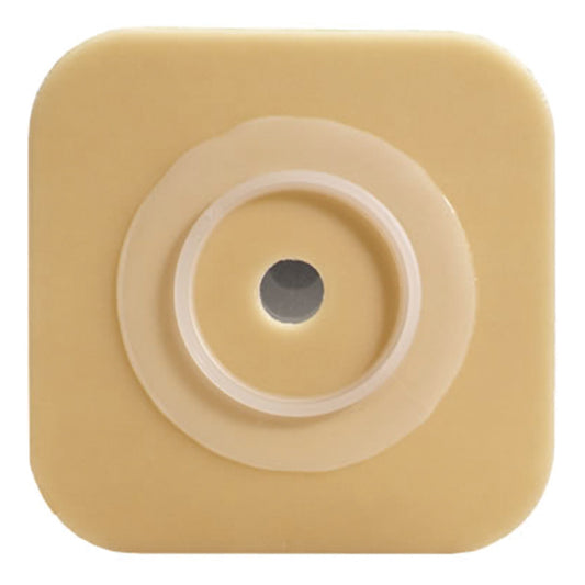 Ostomy Barrier Sur-Fit Natura® Durahesive® Trim to Fit, Extended Wear Adhesive Tape Borders 32 mm Flange Sur-Fit Natura® System 4 X 4 Inch - 413159