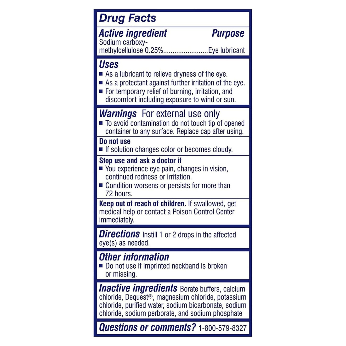 TheraTears® Carboxymethylcellulose Sodium Eye Lubricant 58790000130