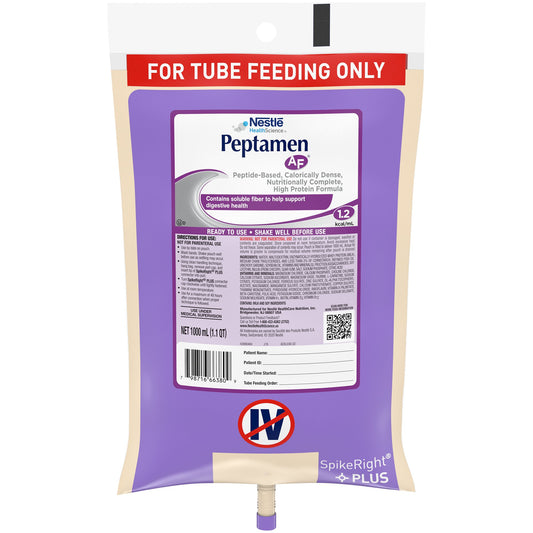 Peptamen AF® Tube Feeding Formula, 1000 mL Ready to Hang Prefilled Container 00798716763905