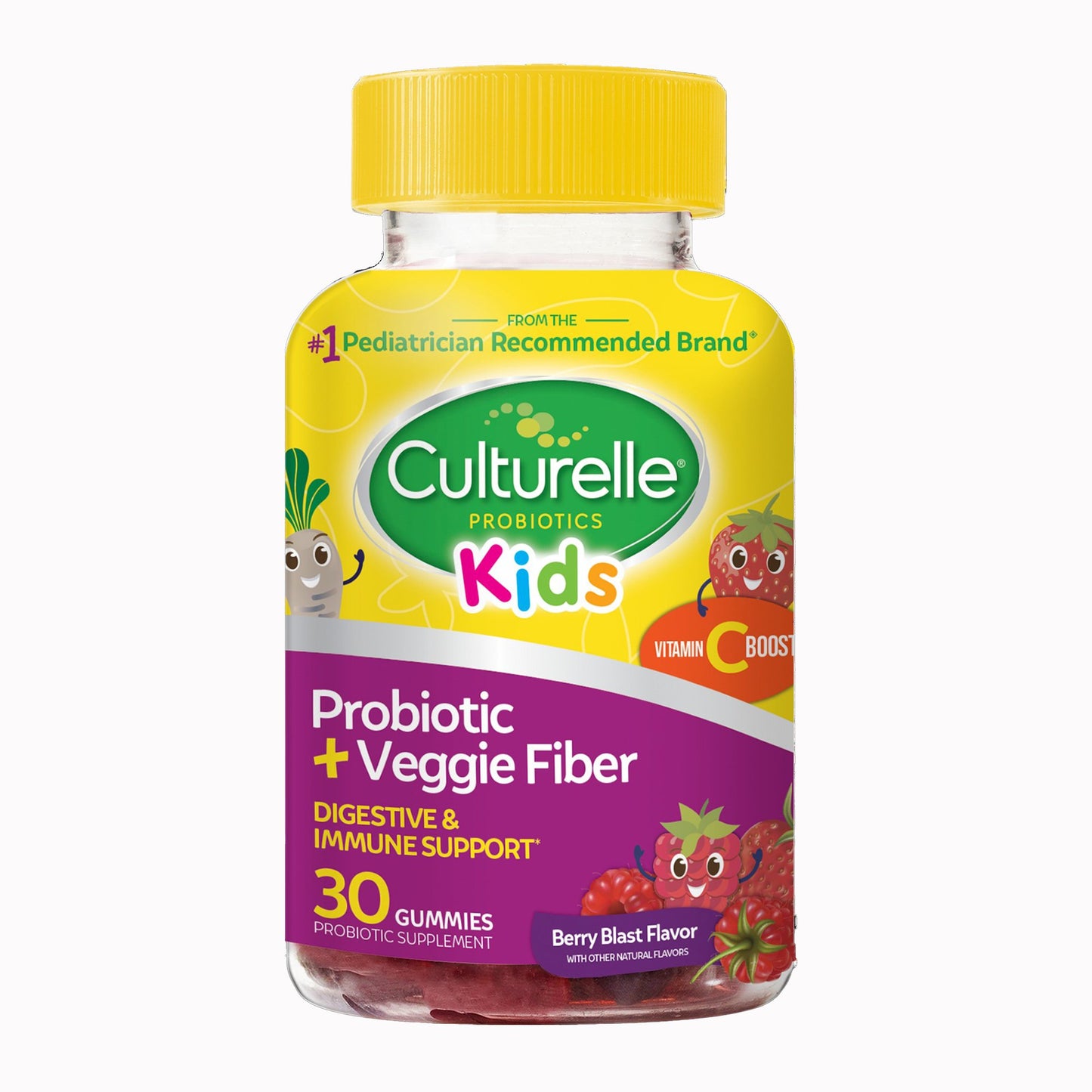 Culturelle® Kids Probiotic + Veggie Fiber Gummies 049100400914