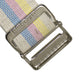 SkiL-Care™ Heavy-Duty Gait Belt with Metal Buckle, Pastel Stripes, 72 Inch 252072