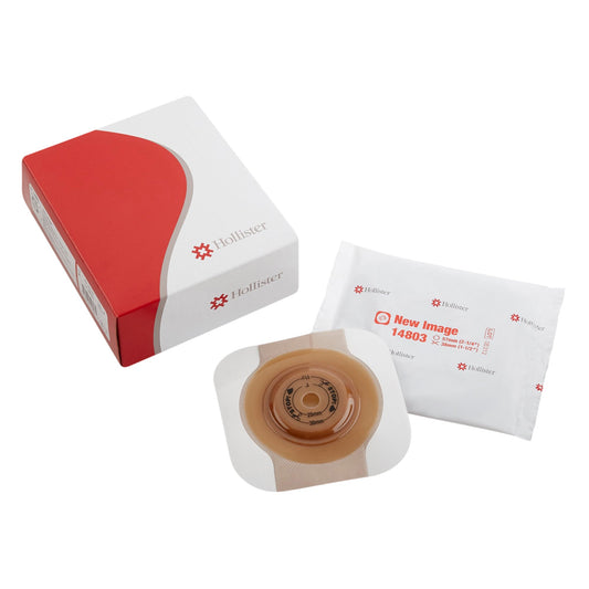 Ostomy Barrier FlexTend™ Trim to Fit, Extended Wear Adhesive Tape 57 mm Flange Red Code System Hydrocolloid Up to 1-1/2 Inch Opening - 14803