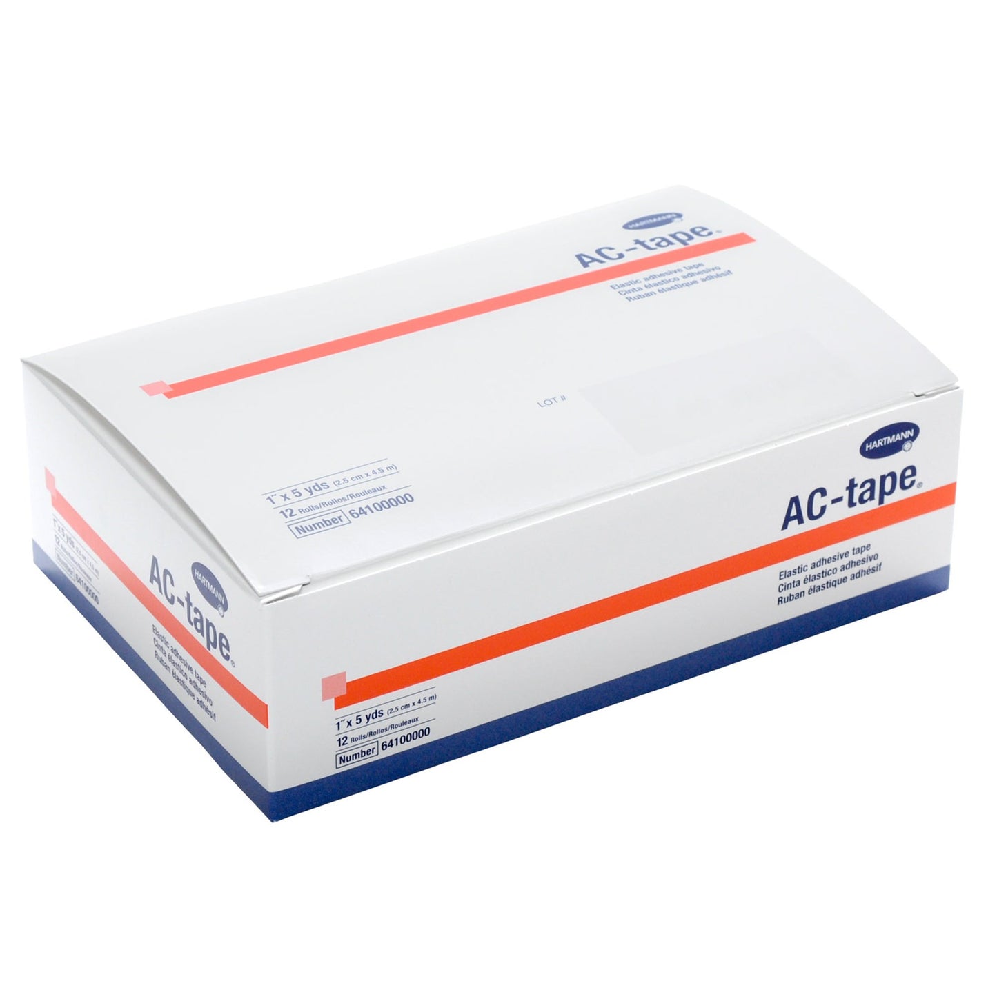 AC-tape® Cotton Elastic Tape, 1 Inch x 5 Yard, Tan 64100000