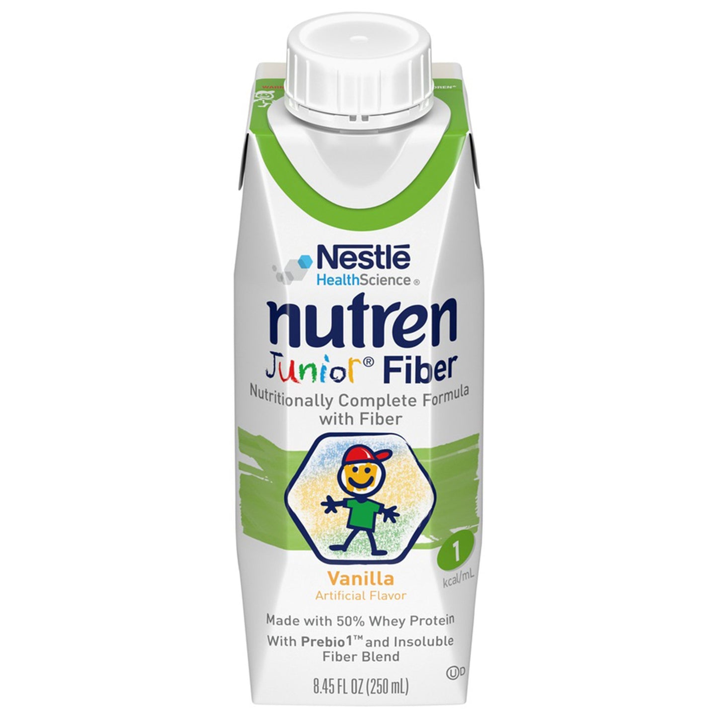 Nutren® Junior Nutritionally Complete Formula with Fiber, Vanilla, 8.45-ounce 00798716160636