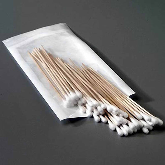 Swabstick Cotton Tip Wood Shaft 3 Inch Sterile 10 per Pack - 96-1666