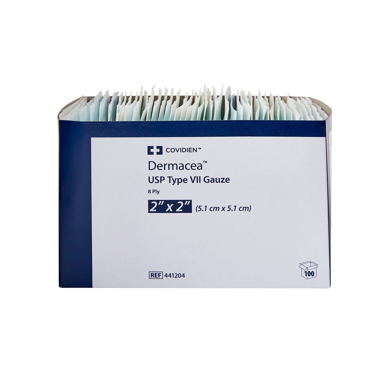 Dermacea™ Sterile USP Type VII Gauze Sponge, 2 x 2 Inch, 8-Ply 441204
