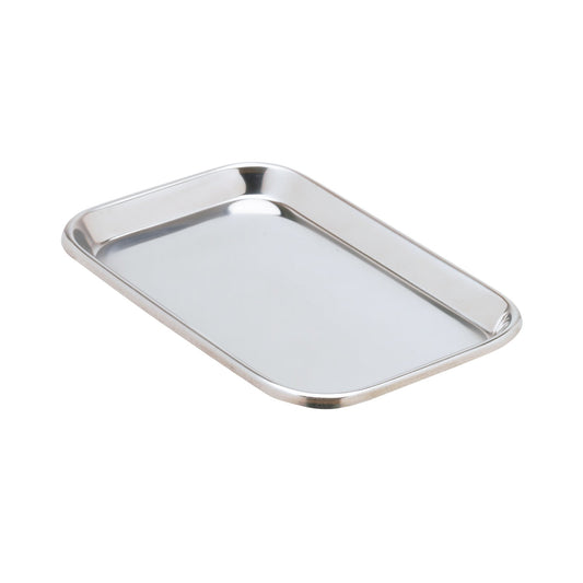 Instrument Tray Miltex® Rolled Edge Stainless Steel 23/32 X 6-1/2 X 10 Inch - 3-934