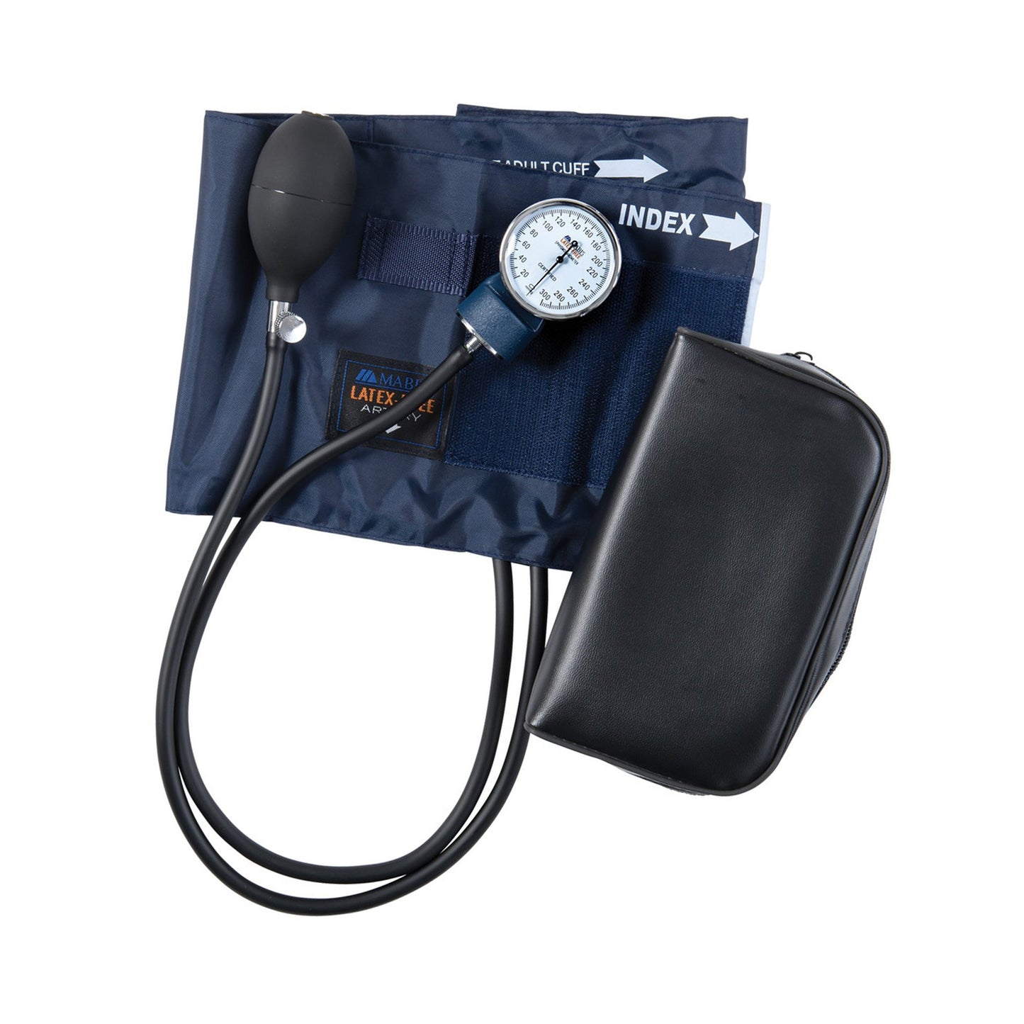 Aneroid Sphygmomanometer Unit MABIS®Precision Large Adult Cuff Nylon Cuff 33 - 51 cm Pocket Aneroid - 09-141-016