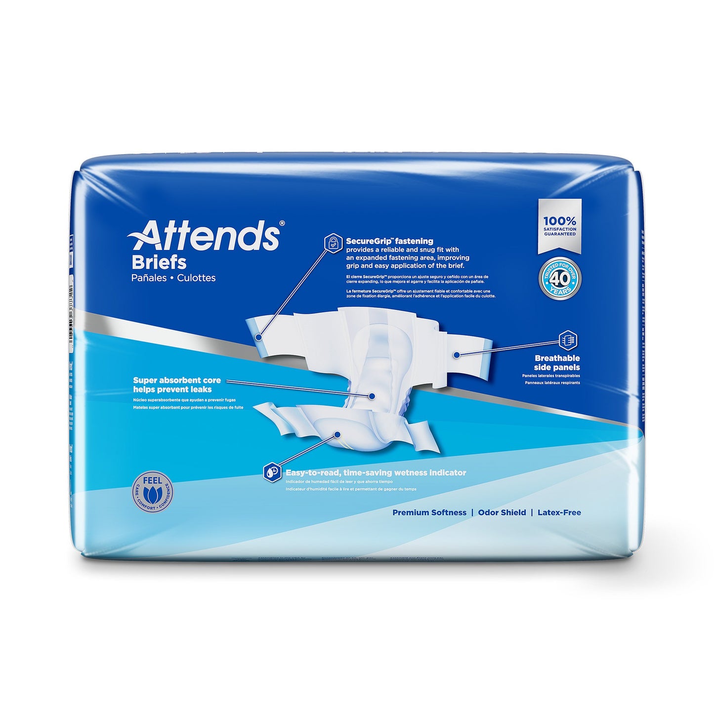 Attends® Briefs, Adult, Large, Heavy Absorbency, Disposable DDA30