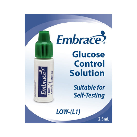 Omnis Health Embrace Blood Glucose Control Solution, Low APX02AB0310, 1 Each