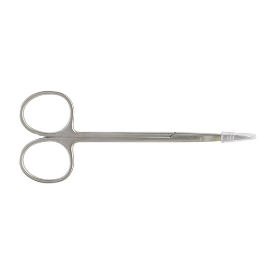 Iris Scissors Miltex® 4-1/2 Inch Length OR / Surgical Grade German Stainless Steel NonSterile Finger Ring Handle Curved Sharp Tip / Sharp Tip - 5-306