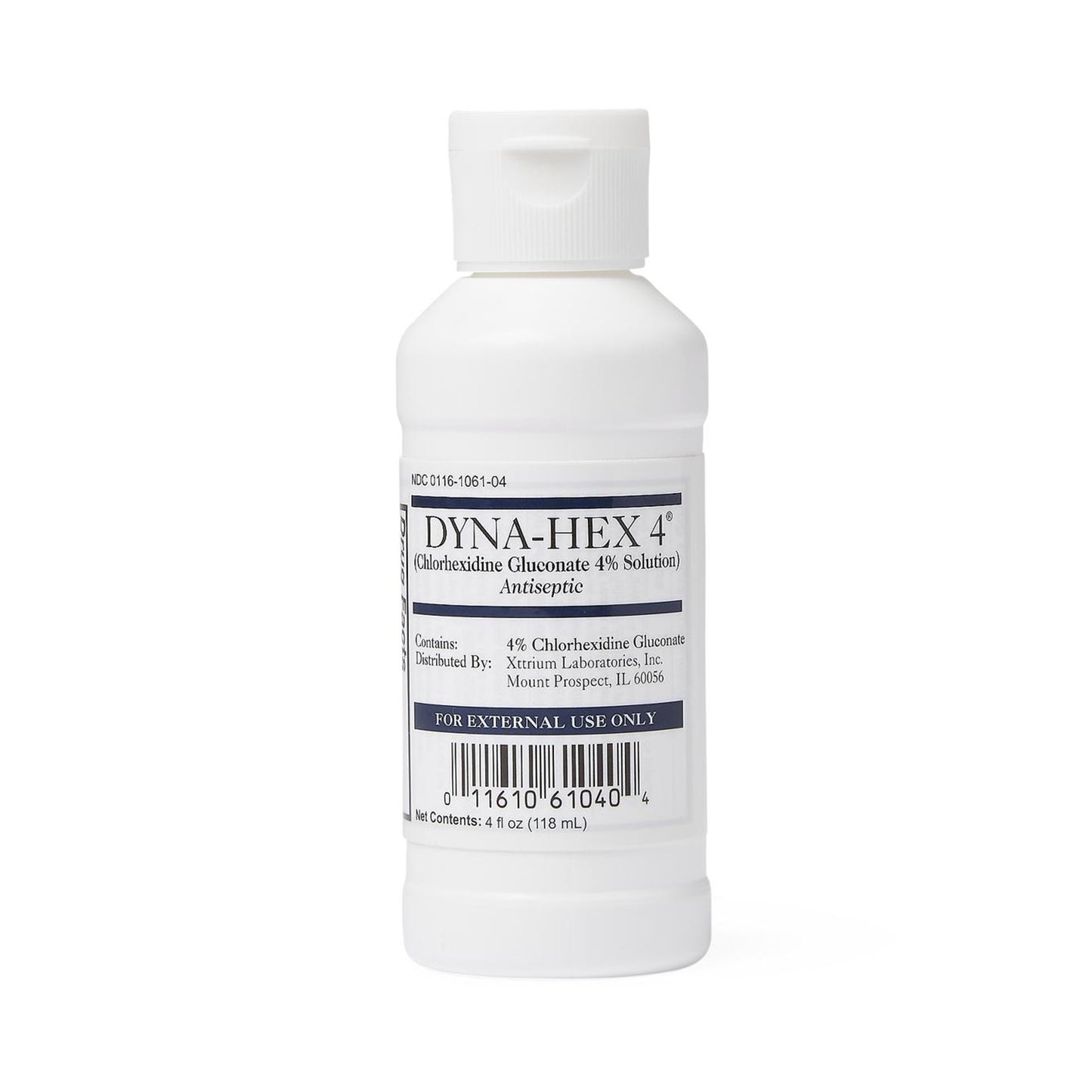 Xttrium Laboratories Dyna-Hex 4 Antiseptic Skin Cleanser, 4 oz. 1061DYN04, Case of 48
