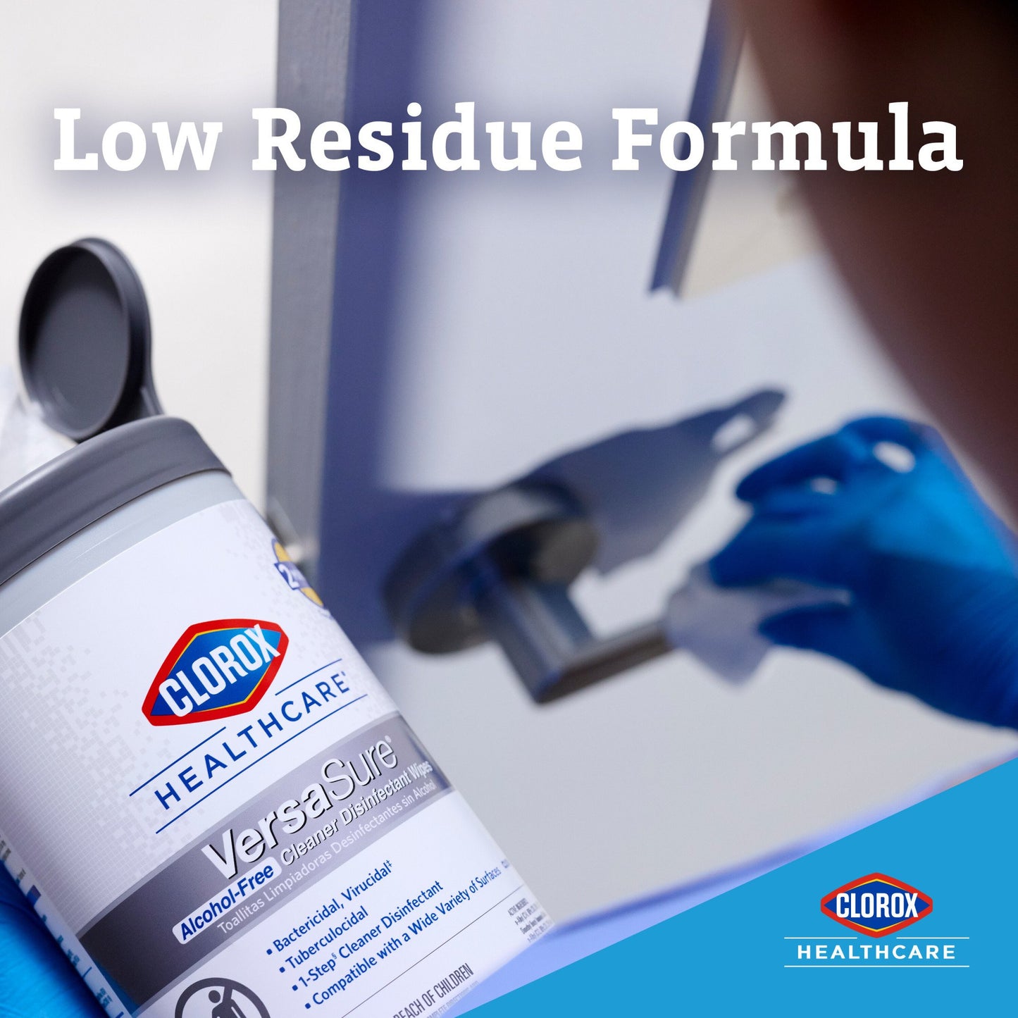 Clorox Healthcare® VersaSure® Cleaner Disinfectant Wipes, Canister 31758